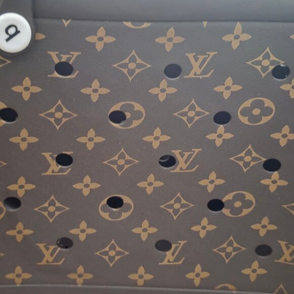 NOT A Bogg Bag luxury INSPIRED brown Perforated Tote Bag EXTRA LARGE New - Picture 5 of 5